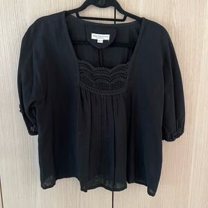 Emerson Frye Black Womens Blouse
